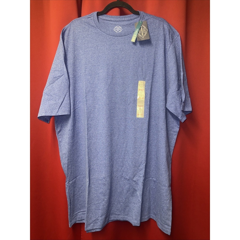 2XLT Sleeve Chalk Violet Tee St John's Bay Blue